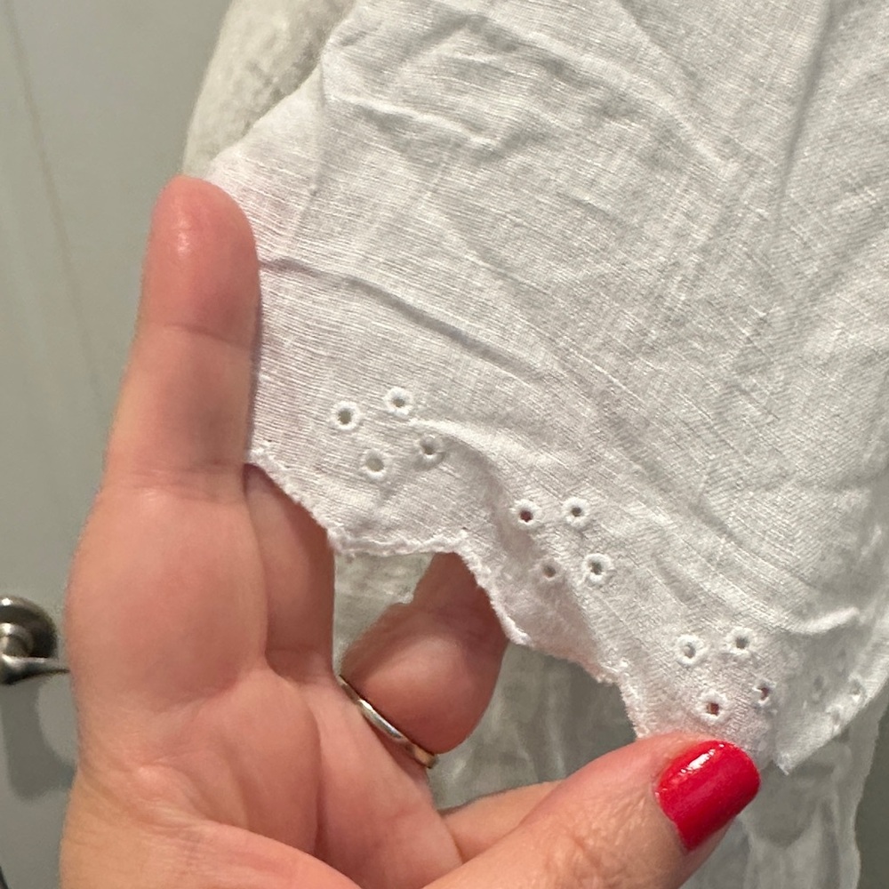 J. Crew Crisp White Blouse with Back Detail - Picture 2 of 4